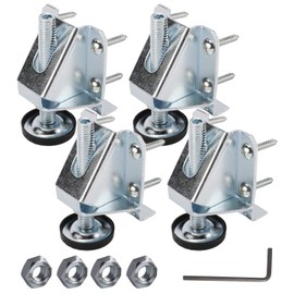 DasMarine 4 Pack Heavy Duty Leveler Legs with Lock Nuts,Adjustable Furniture Levelers, Furniture Leg Leveler,Leveling Feet for Furniture,Cabinets,Workbench,Table,Shelving Units