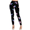 Rantanto Soft Cat Kitten Meow Funny Ladies Leggings,Unicorn and Star,XLarge