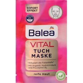 Balea Vital Mask - Pack of 5, Soothing and Moisturizing Skin Treatment Masks