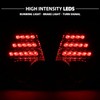 AmeriLite L.E.D Taillights Black for Chrysler 300/300C - Passenger and