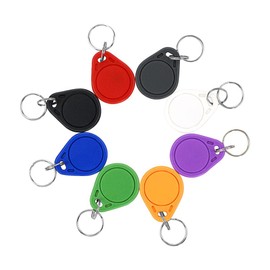 ReaIOKbii UID Changeable RFID Key Fob, Key Token, NDavid Tag, Rewritable, Access Control, Door Access Key Card for Copy or Clone, 13.56MHz 30pcs Assorted Colors
