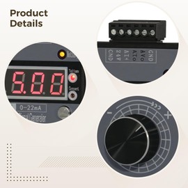 Portable Analog Simulator, Advanced Current Voltage Signal Generator with Lithium Battery, 0-10V ±10V/5V, 0-20Ma/4-20Ma, for PLC Debugging, Equipment Testing, and Motor Adjustments