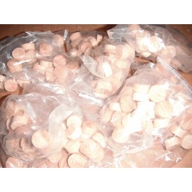 Unbranded/Generic Lot of 1000 - 1/2" x 1/4" Oak Wood Plugs Tapered Flat Head