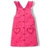 Gymboree,and Toddler Embroidered Sleeveless Skirtall Jumpers,Pink Vday Hearts,18-24 Months