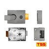 TSS Standard Non-Deadlocking Nightlatch, 60mm Backset, Complete with Rim Cylinder