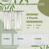 TOAOFY 5x10ft White Backdrop Curtains White Tulle Wrinkle Free Background