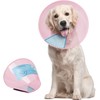 Supet Dog Cone Collar Adjustable After Surgery, Comfortable Pet Recovery