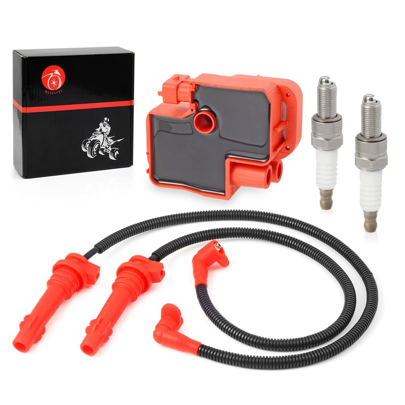 Ignition Coil and Spark Plug & Wire Cap Compatible with