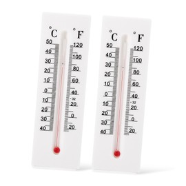 SHINEOFI 2 Pcs Outdoor Key Hider with Thermometer Weather Resistant Wall Mount Key Holder Convenient and Sturdy Decorative Design for Outdoor Use