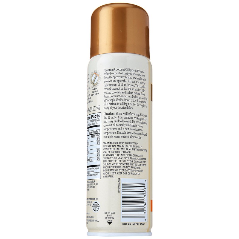 Spectrum Naturals Coconut Spray Oil, 6 fl oz