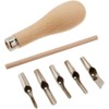 Set of tools for cutting stamps, rubber for cutting linen