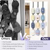 SWTYMIKI Over Door Hat Rack - 3 Packs Metal Hanging