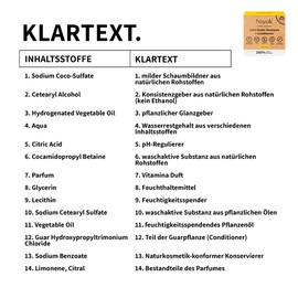 Niyok® 2-in-1 Solid Shampoo and Conditioner | Skin-neutral pH 5.5 Vegan Plastic Free | Normal to Fine Hair | Like Hair Soap Organic Natural Cosmetics without Plastic | Vitamin (80 g)