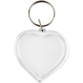 Key rings, size 40x40 mm, Heart, 25pcs