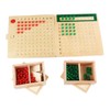 Yanhan Montessori Math Manipulatives Material Multiplication and Division Board Beads