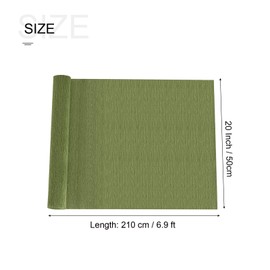 MECCANIXITY Crepe Paper Roll 6.9ft Long 20 Inch Wide for Wedding Ceremony Various Large Festivals Decoration, Yellow Green