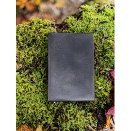 Shungite Club Polished Shungite Tile 3,54x4,72 Inches (90 * 120 mm) Natural Shungite Stone Plate Healing Crystal, Meditation, Energy, Home Decor