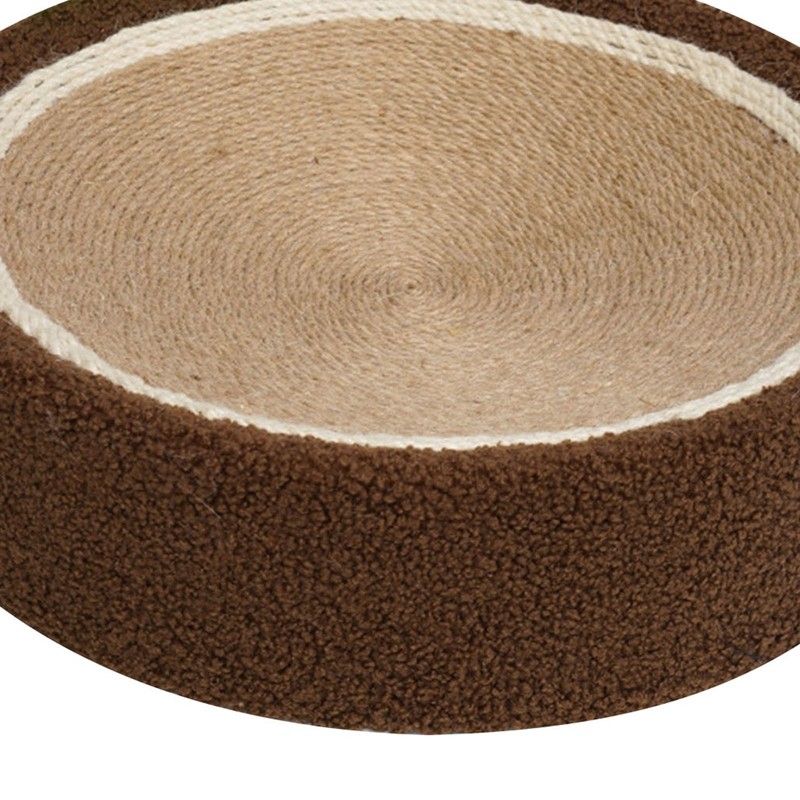 Round Cat Scratch Bowl Scratch Resistant Comfortable Sisal Lasting Cat