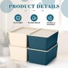 Menkxi 4 Pcs Storage Bins with Lids Plastic Storage Containers