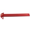 Woodworking T Track Ruler Multifunctional Aluminum Alloy Portable Wood Measuring