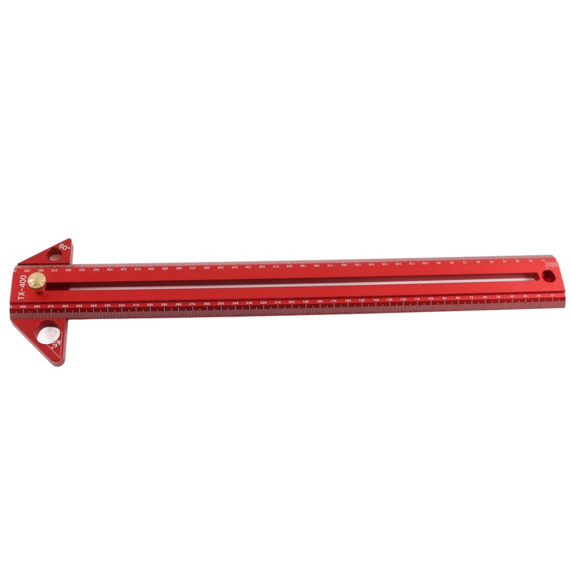 Woodworking T Track Ruler Multifunctional Aluminum Alloy Portable Wood Measuring