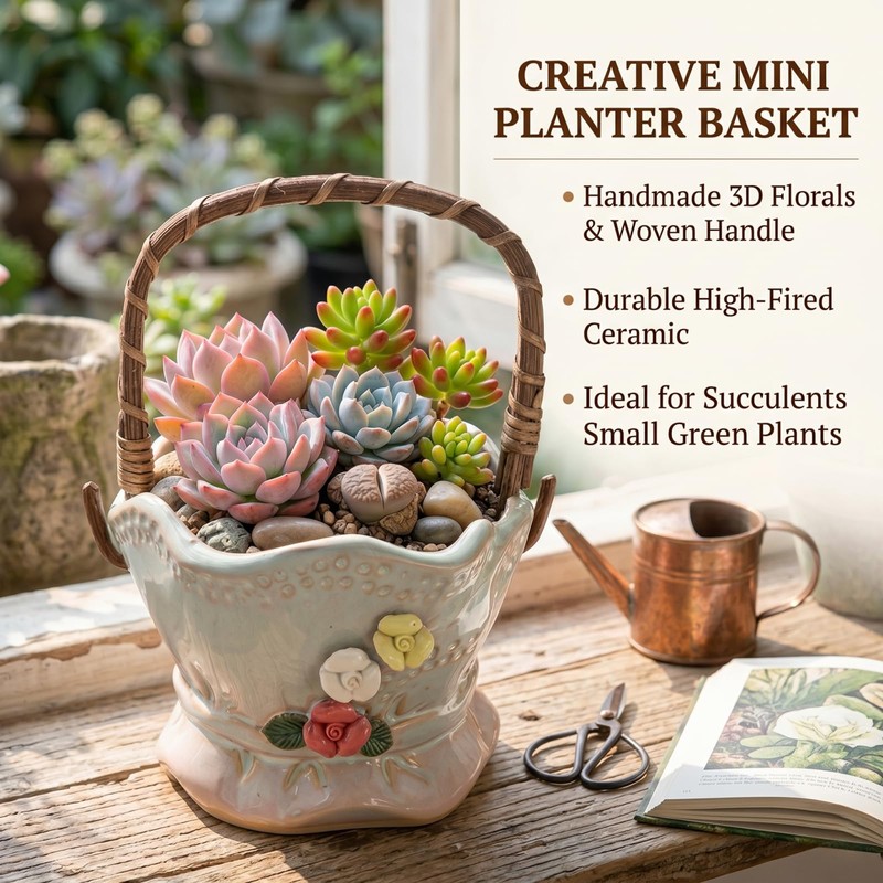 4.1 Inch Small Plant Pots - Cute Flower Pots for