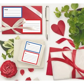 to from Return Address Mailing Labels 120 Pcs Blank Mail Shipping Label Postage Guaranteed Stickers 3.5 x 4.5 Inch Self Adhesive Handwriting to/from Address Tags Sticker for Package School,Home,Office