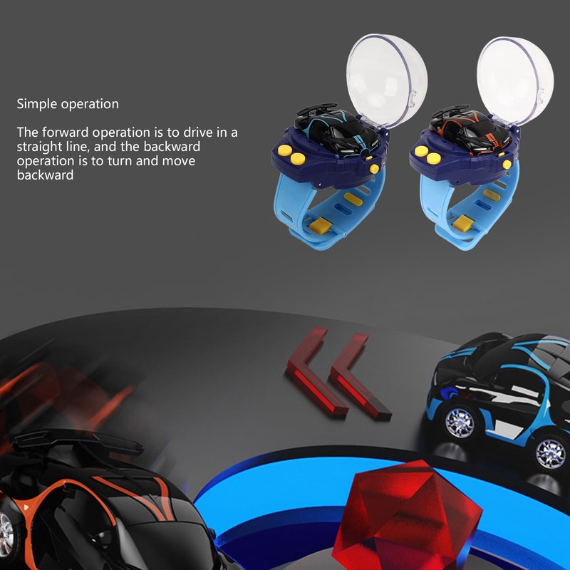 Mini RC Car Watch Alloy Electronic Car Watch Toy with
