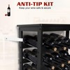Bambition Bamboo Wine Rack Freestanding Floor, 7-Tier 42-Bottle Wine Storage