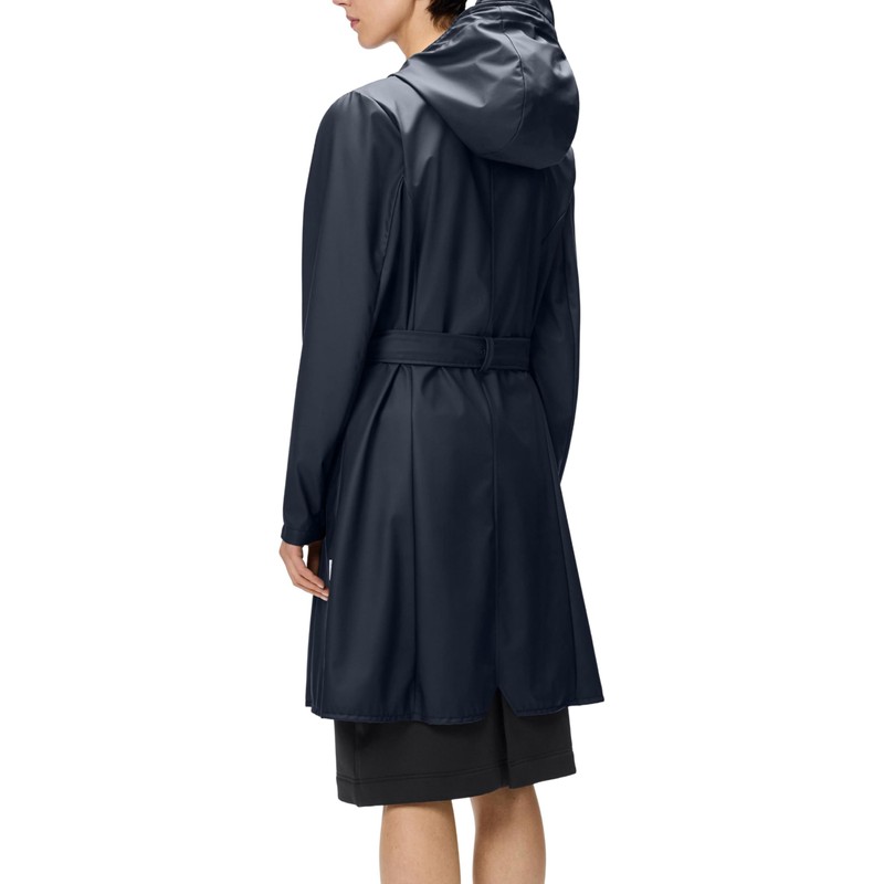 RAINS Curve W Jacket – Navy Waterproof Windproof Water-Resistant Water-Repellent