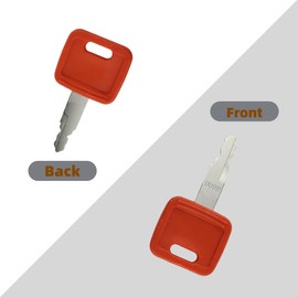 Narcilors 10 Pcs AT194969 AT147803 H800 Ignition Keys Replacement for JDeere Excavator Enclosure Dozer Fiat Hitachi New Holland Dump Trucks Dozers Motor Gaders