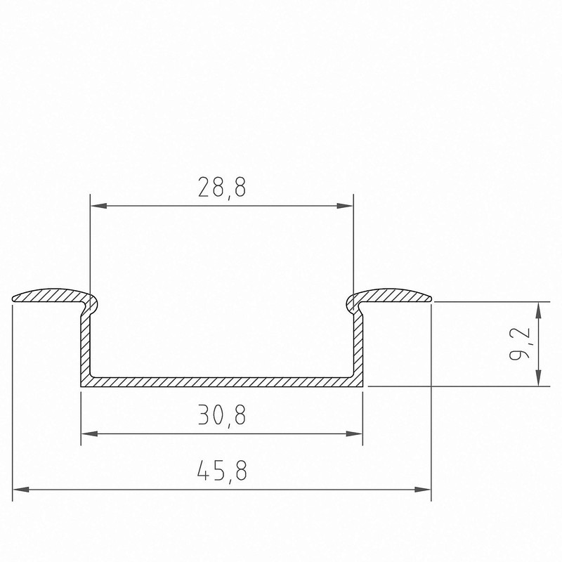 Mextronic Anodised Aluminium Profile Anodised Aluminium Profile LED Profile Aluminium