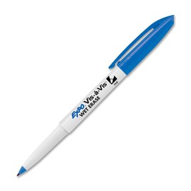 Vis Wet-Erase Marker, Fine Point, Blue, 36 Items Total by SANFORD INK (Catalog Category: Paper, Pens & Desk Supplies/Markers)