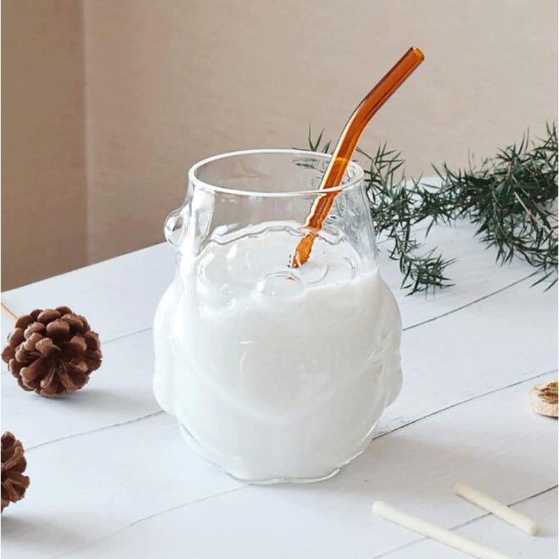 RockTrend Santa Claus Shaped High Borosilicate Clear Glass Mug Teacup