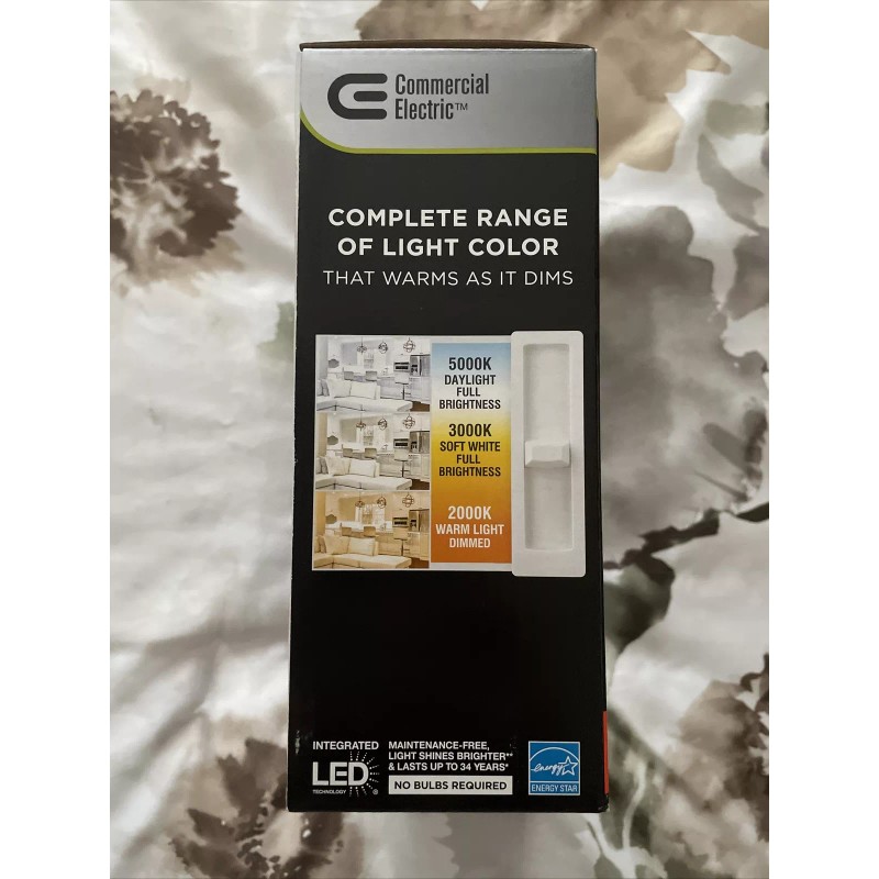 Commercial Electric New Commercial Electric Led frameless duobright color changing