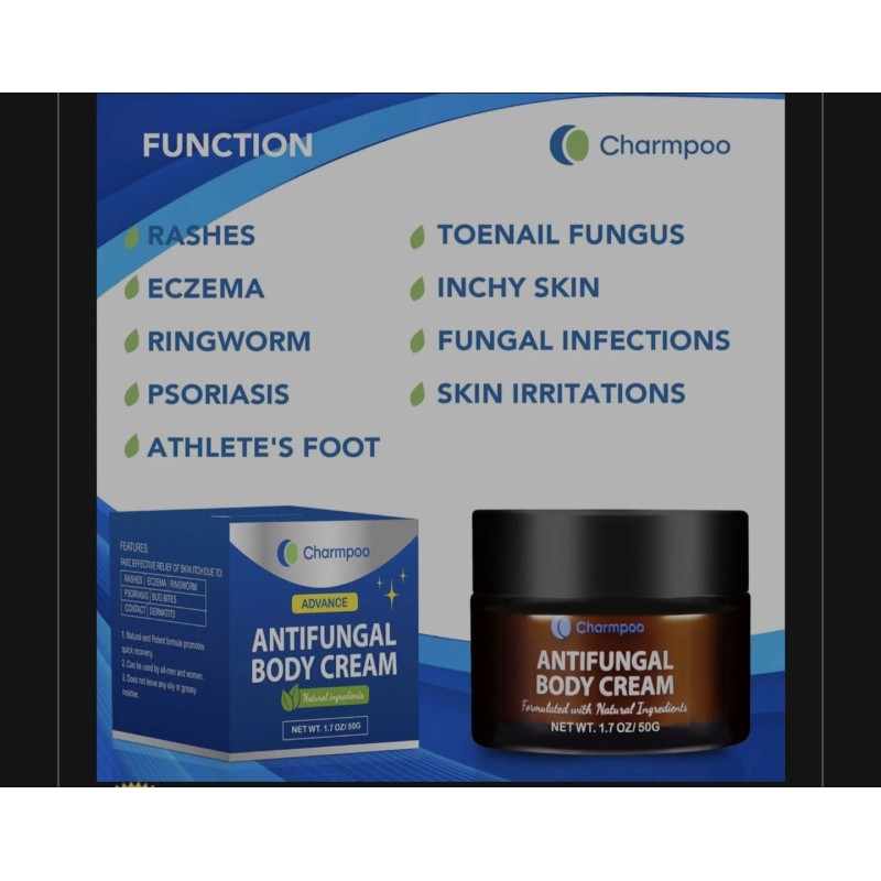 Charmpoo Treatment for Jock Itch,Ringworm, Psoriasis,Ecze