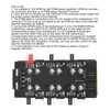 6 Way Splitter Hub 4PIN PWM Speed Regulation 3PIN ARGB