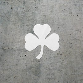 Decal Stickers of Shamrock Silhouette Funny (White) (Set of 2) Premium Waterproof Vinyl Decal Stickers for Laptop Phone Accessory Helmet Car Window Mug Tuber Cup Door - BICVER1049362WHW19Y24