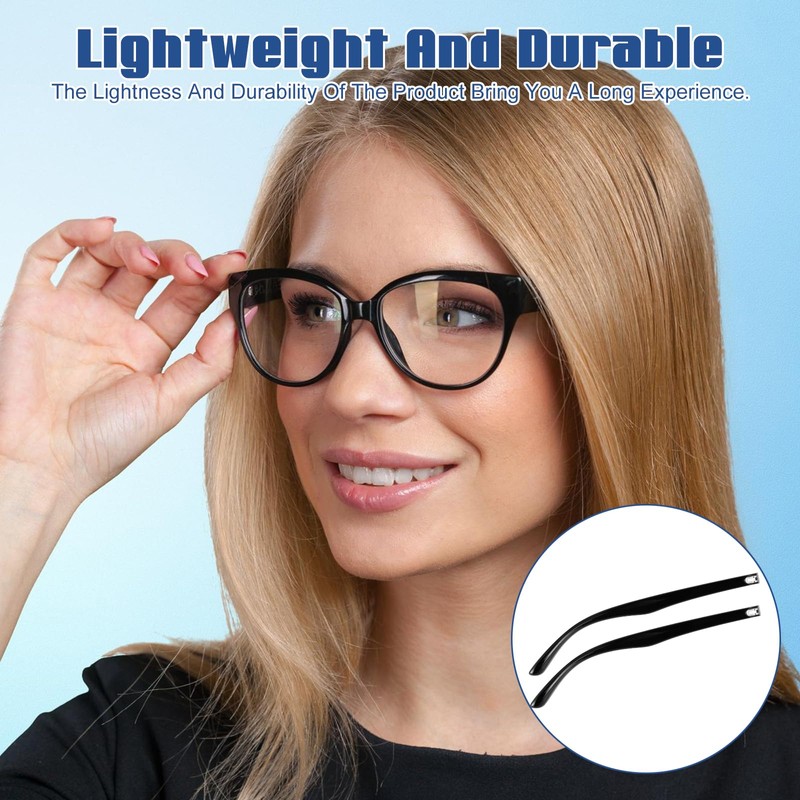 Heclia Glasses Replacement Arms Legs 2 Pairs with Eyeglasses Fix