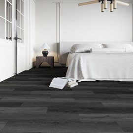 ATOPOSE Waterproof Vinyl Flooring Peel and Stick, 3.0mm 28 Planks with 1.0mm Foam Underlayment, Durable Removable Durable for Bedroom Kitchen Bathroom Indoor Home Use 42 sq. ft（Grey Oak）