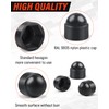 Jeboler Plastic Caps Screw Caps M6, Pack of 25 Black