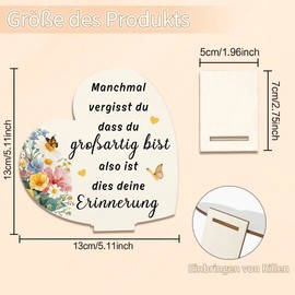 Gifts for Women, Birthday Gift for Women, Best Friend Gifts, Birthday Gift for Girlfriend, Sisters, Colleagues, Heart-Shaped Board