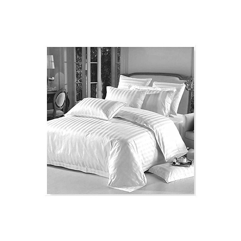 HV HOME VALE Striped Duvet Cover Set with Matching Pillowcases,