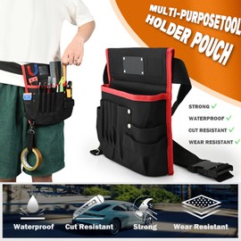 EHDIS Pro Vinyl Wraps Applicator Tool Window Tint Kit for Car Wrapping with Tool Pouch, Tinting Squeegee, Working Gloves,Wrap Stick,Plastic Scraper, Magnet Holder,Film Cutter