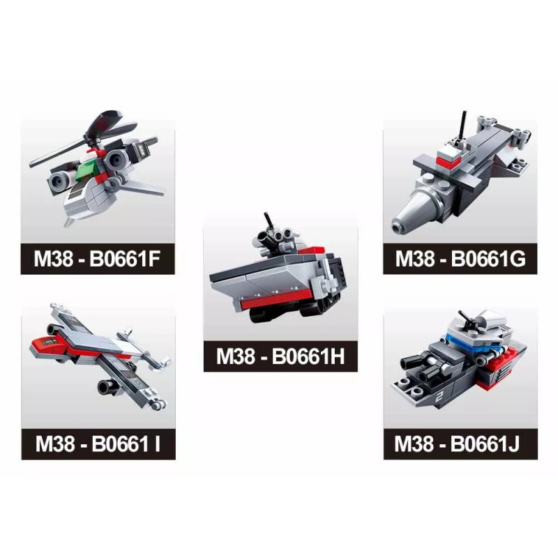 Sluban Army Aircraft Carrier 10-in-1 Display Kit Building Bricks 361pcs