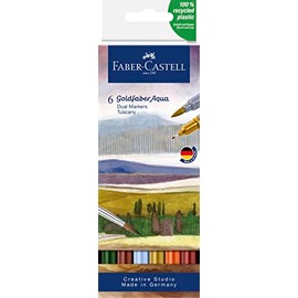 Faber-Castell Goldfaber Aqua Dual Marker - Cartera de 6 - Toscana