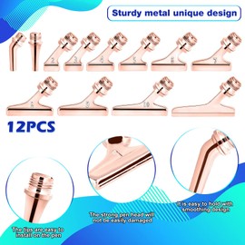 DoreenBow 21Pcs Diamond Art Painting Pen Kit 12 Pieces 45°Stainless Steel Metal Screw Thread Tips 3pcs Diamond Art Pens 5D Diamond Art Painting Tools with 6 Clay for Diamond Art Painting（Rose Gold）