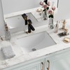 Undermount Bathroom Sink Rectangle, Hugsleek Interior Bowl Size 16 x