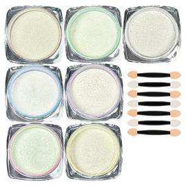 Eye-Bit Aurora Powder 7-piece set, 1 piece, white, yellow, pink, purple, blue, green, orange / 아이빛 오로라 파우더 7종 세트, 1개, 화이트, 옐로우, 핑크, 퍼플, 블루, 그린, 오렌지