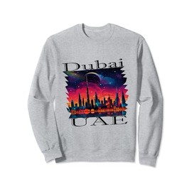 Dubai UAE Skyline Burj Khalifa Skyscraper Dubai Holidays Sweatshirt